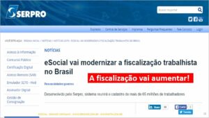 Fiscalização vai aumentar com o eSocial